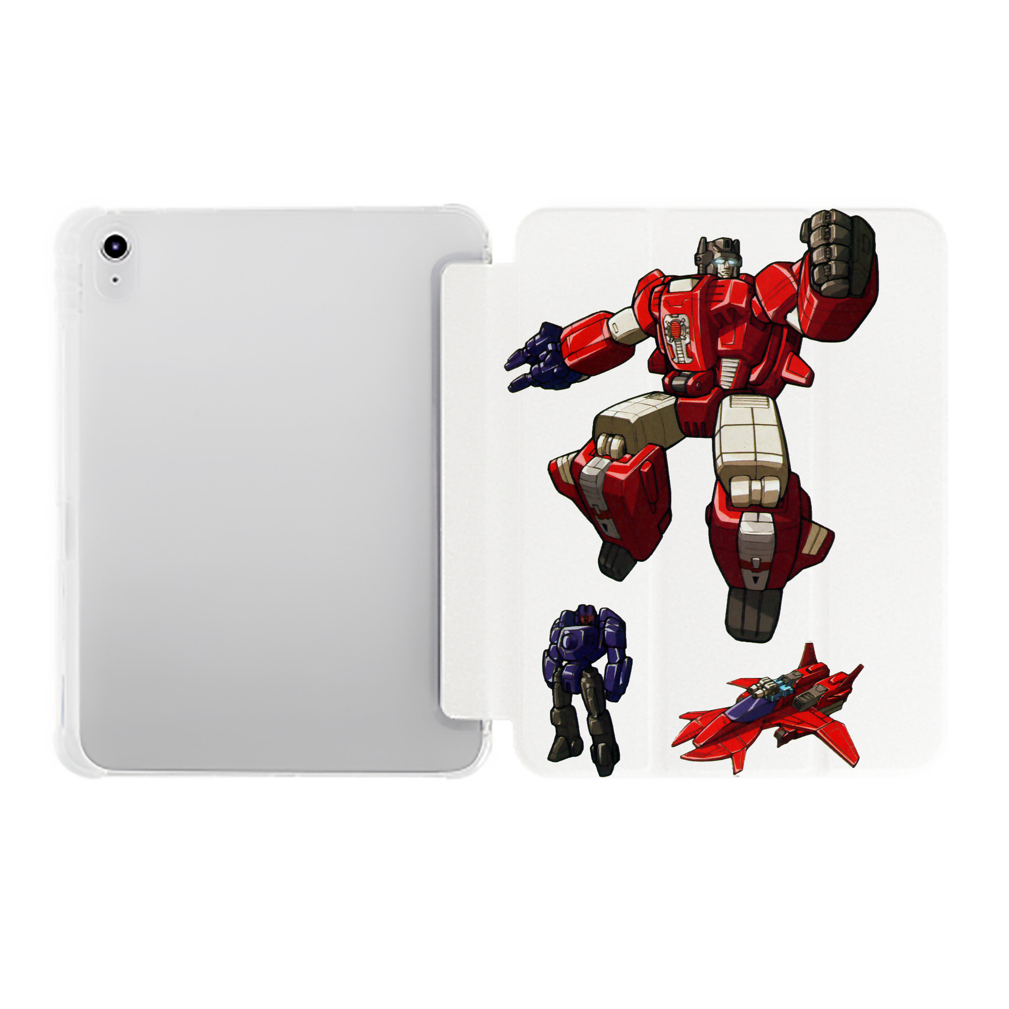 （画像用）  IPad ケース ペン収納付き 三つ折りスタンド PUレザー×シリコン 対応機種9.5/10.5/10.9インチ